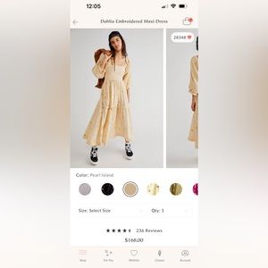 FreePeople Dahlia Embroidered Maxi Dress